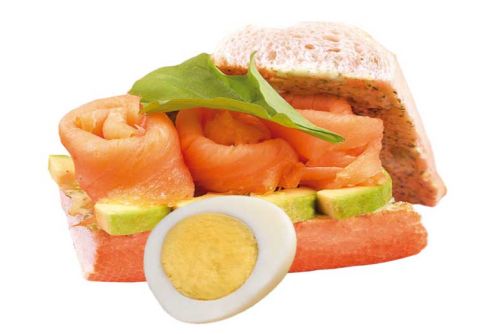 Tosta de salmón y aguacate